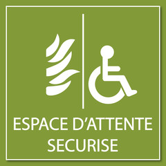 Logo espace d'attente sécurisé. © Scriblr