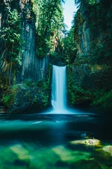 Deurstickers Green Waterfall  © randy