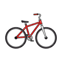 Obraz premium bicycle vehicle isolated icon vector illustration design