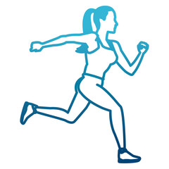 Fototapeta na wymiar Fitness man running icon vector illustration graphic design