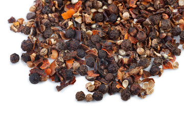 heap of sweet-scented black pepper peas