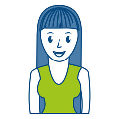 cartoon woman icon