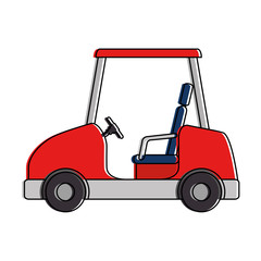golf car isolated icon vector illustration design