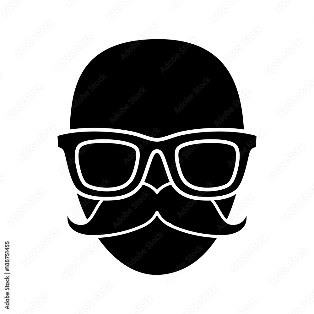 Sticker hipster lifestyle design