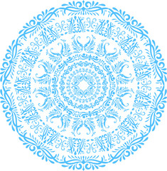 A blue arabesque 
