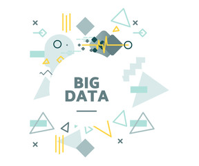 Big data vector illustration concept. 