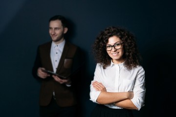 business duo.  girl is the leader.