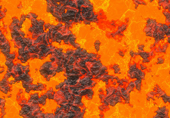 heat red lava texture of eruption volcano