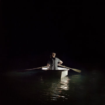 Man In Boat Lost At Sea