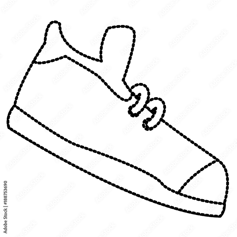 Canvas Prints sport shoe isolated icon vector illustration graphic design