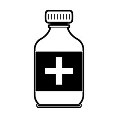 Medicine bottle isolated icon vector illustration graphic design