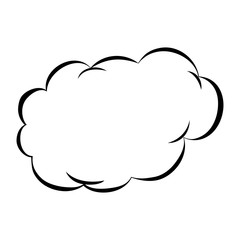 Comic bubble cartoon