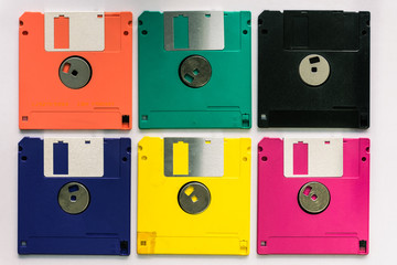 Floppy disk magnetic computer