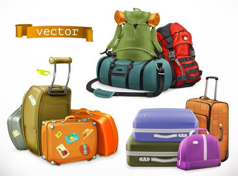 Travel. Bag, backpack, suitcase