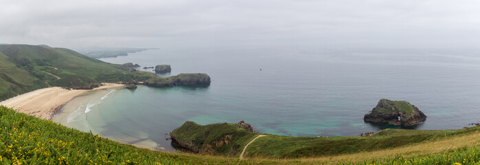 Tombiria beach in Asturias