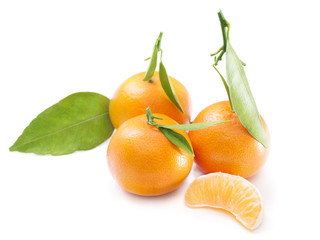 Three tangerines