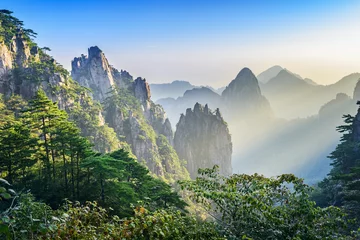 Papier Peint photo autocollant Monts Huang Huangshan Mountain (Yellow Mountain), located in Anhui, China.