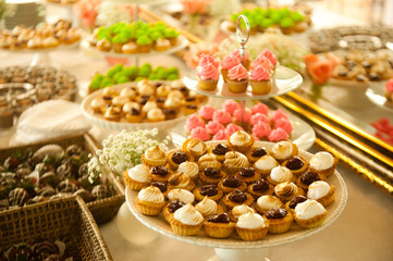 Fototapeta na wymiar My favorite desserts when im in a celebration