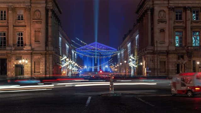 The Madeleine Church at Night.
4K timelapse clip shot in Paris, France.
