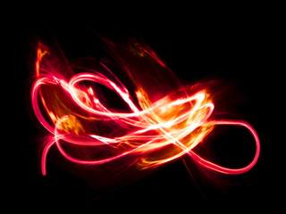 Overlay light, an abstract pattern on a dark background