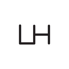 initial letter rounded logo modern