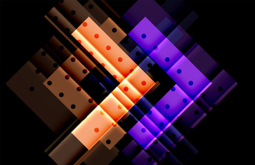 Color arrows on black background