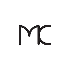 initial letter rounded logo modern