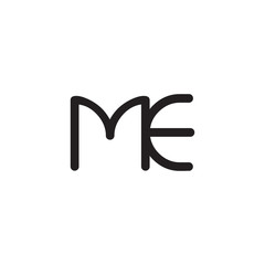 initial letter rounded logo modern