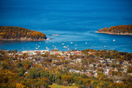 View of Bar Harbor Maine