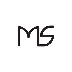 initial letter rounded logo modern