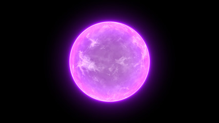 abstract energy ball science background purple