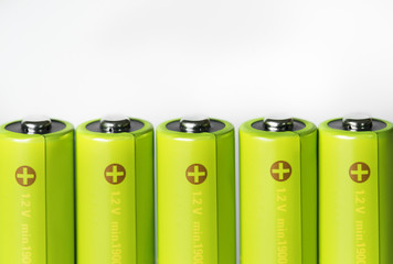 Closeup of battery