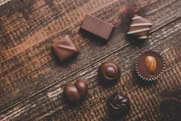 たくさんのチョコレート