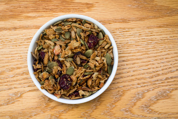 Bowl of Spicy Seasoned Salad Toppings