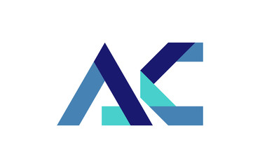 AC Ribbon Letter Logo
