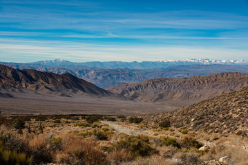 Naklejka na ściany i meble Death Valley National Park Landscape Mountains Panorama, California, United States