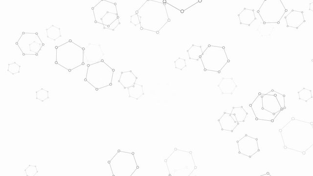 Abstract hexagon pattern - seamless looping, alpha channel and 4K

