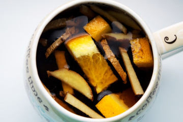 Autumn tea with ginger