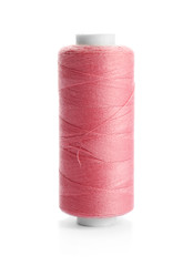Spool of sewing thread on white background