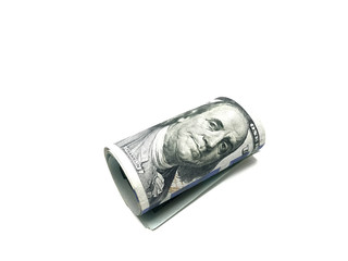 Roll of 100 Dollar Bill. Photo Image