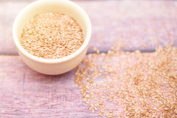 grain of flax. flax seeds. 