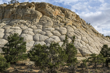 Unusual example of erosion weathering near Escalante Utah USA
