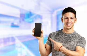 man with mobile phone