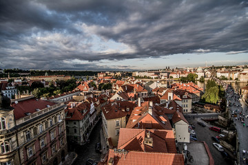 Naklejka na ściany i meble Landscape in Prague
