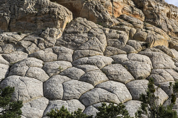 Unusual example of erosion weathering near Escalante Utah USA