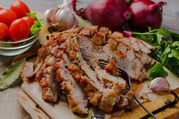 scapula,tenderloin baked,pork baked,baked pork delicacies,pork by royalty.