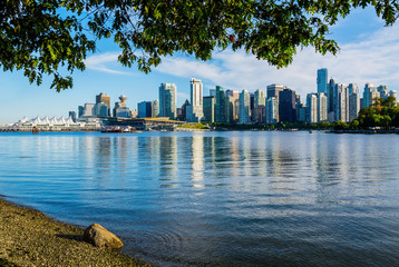 Fototapeta premium Panoramę Vancouver, Kolumbia Brytyjska, Kanada