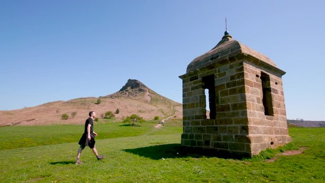 View Of Roseberry Topping & Old Shooting Hut; Roseberry Topping & Bluebells; Newton Wood, Great Ayton