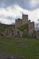 Fototapeta na wymiar Festungsanlage - Ruine (Vogesen)