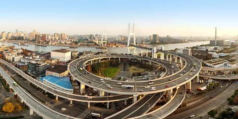 Photo sur Plexiglas Pont de Nanpu Pont Nanpu de Shanghai